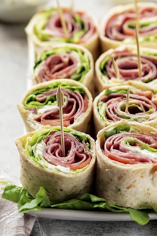 Italian Pinwheel Sandwiches