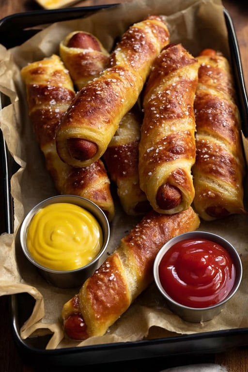 Pretzel Hot Dogs