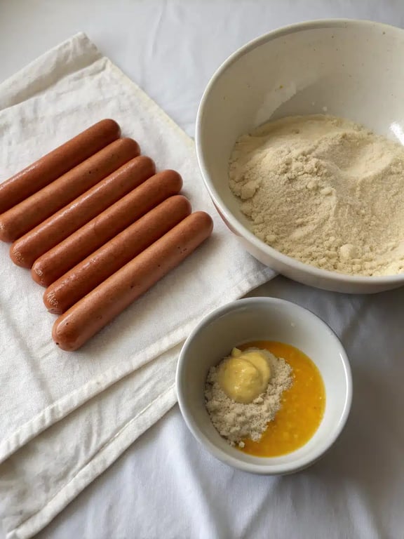 Step 2 for pretzel dogs recipe: kneading smooth, elastic pretzel dough on a floured surface