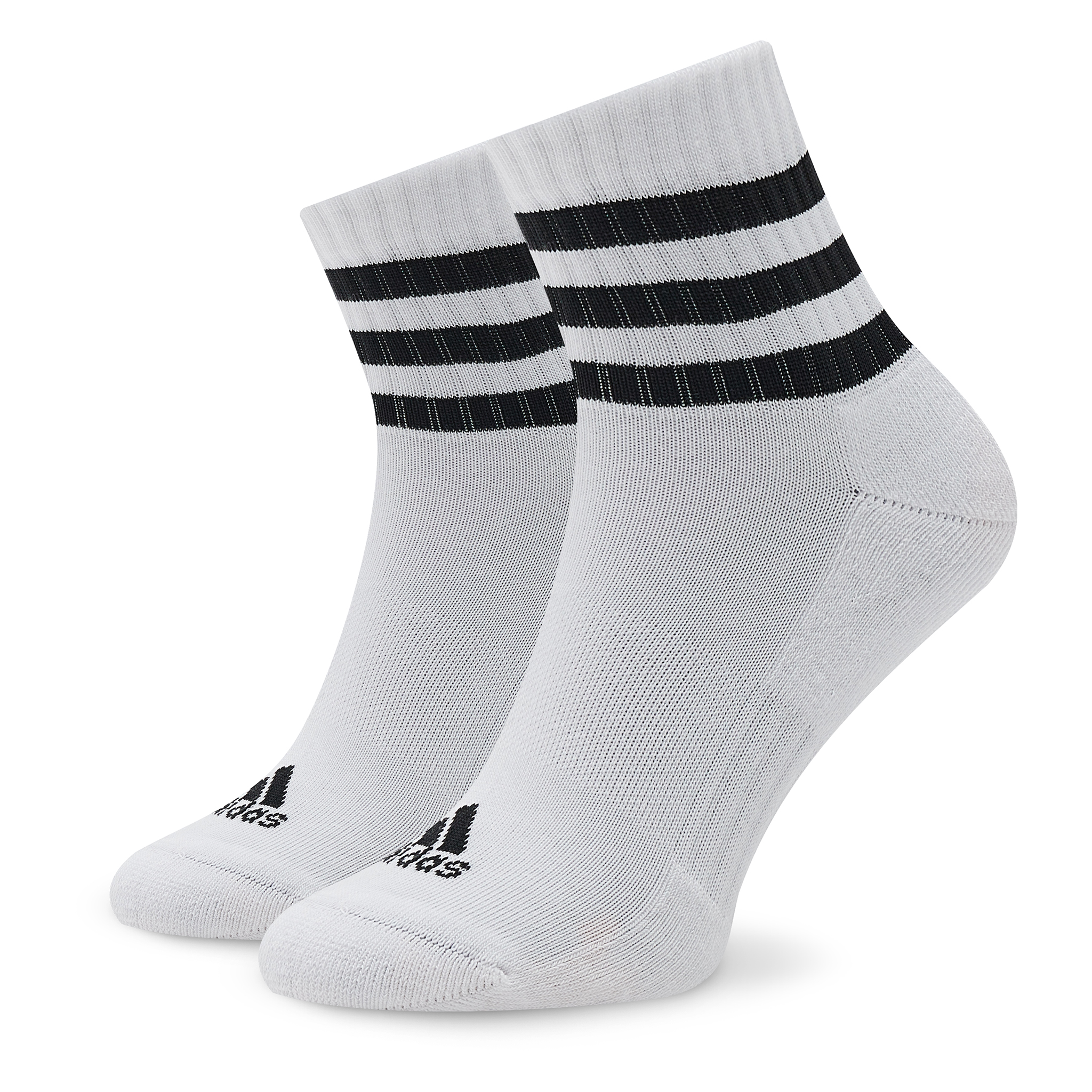 adidas Performance 3-Stripes Cushioned Sportswear Mid-Cut Socks 3 Pairs IC1318 Szary