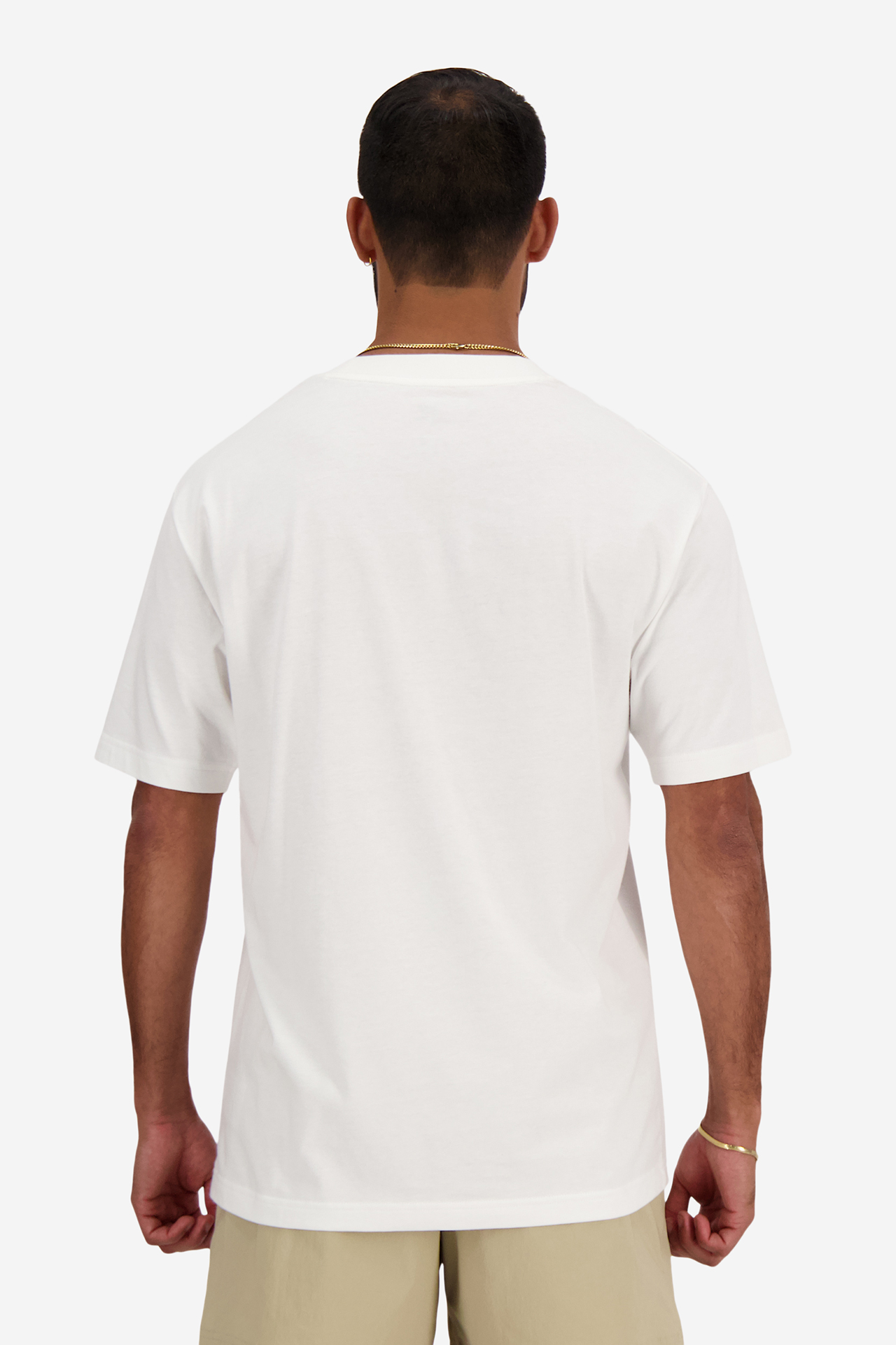 T-shirt NEW BALANCE MT41509WT Biały
