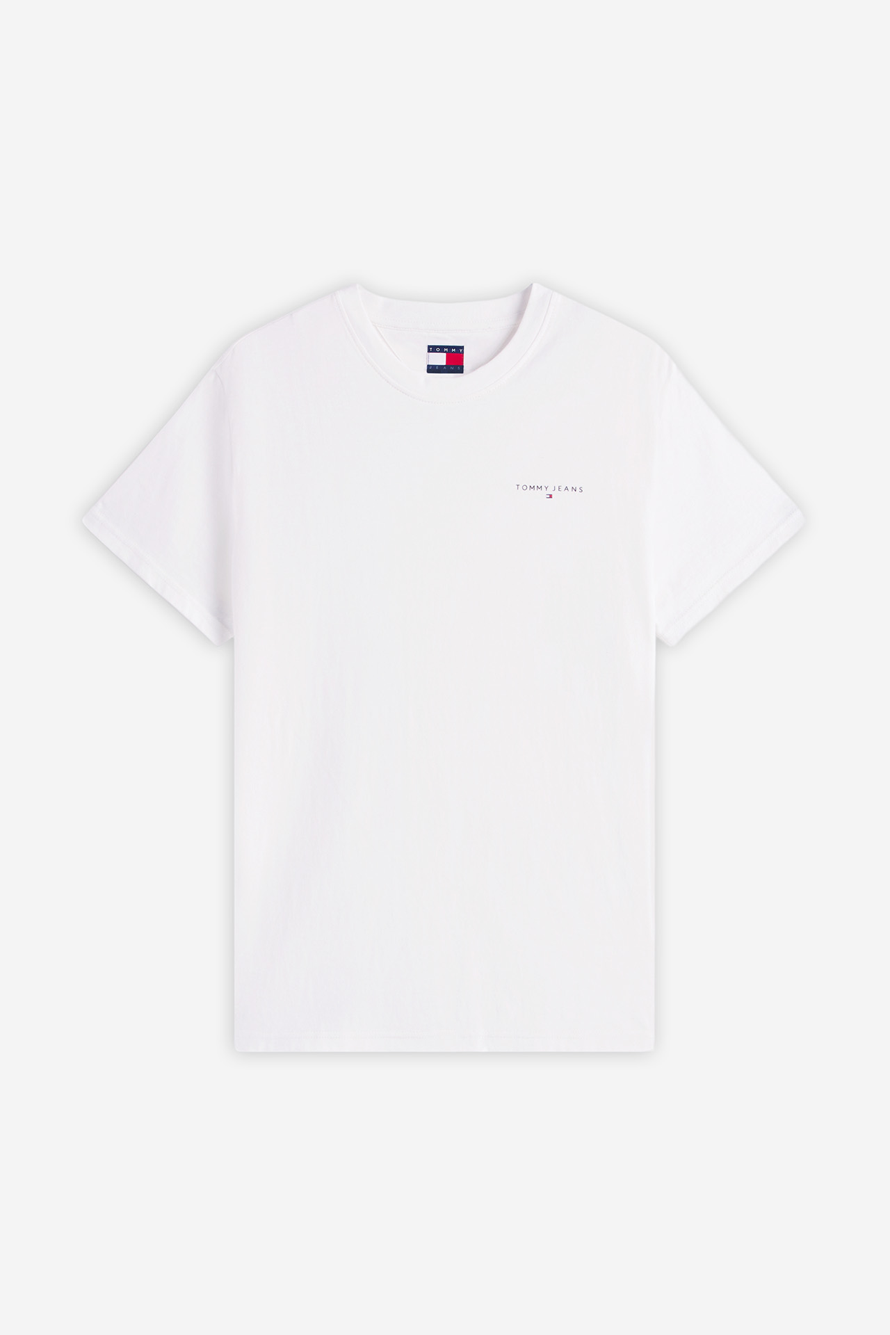 T-shirt Tommy Jeans Linear Chest DM0DM21780 Kremowy