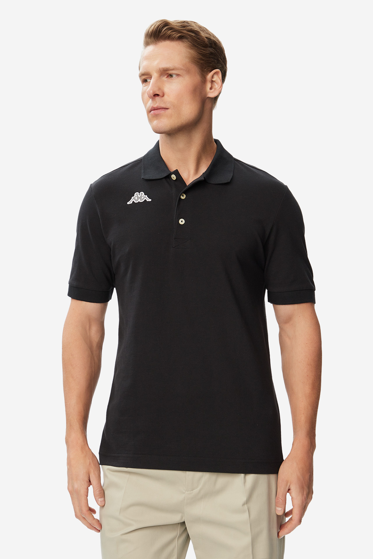 Koszulka polo KAPPA 302DNT0-005 Czarny