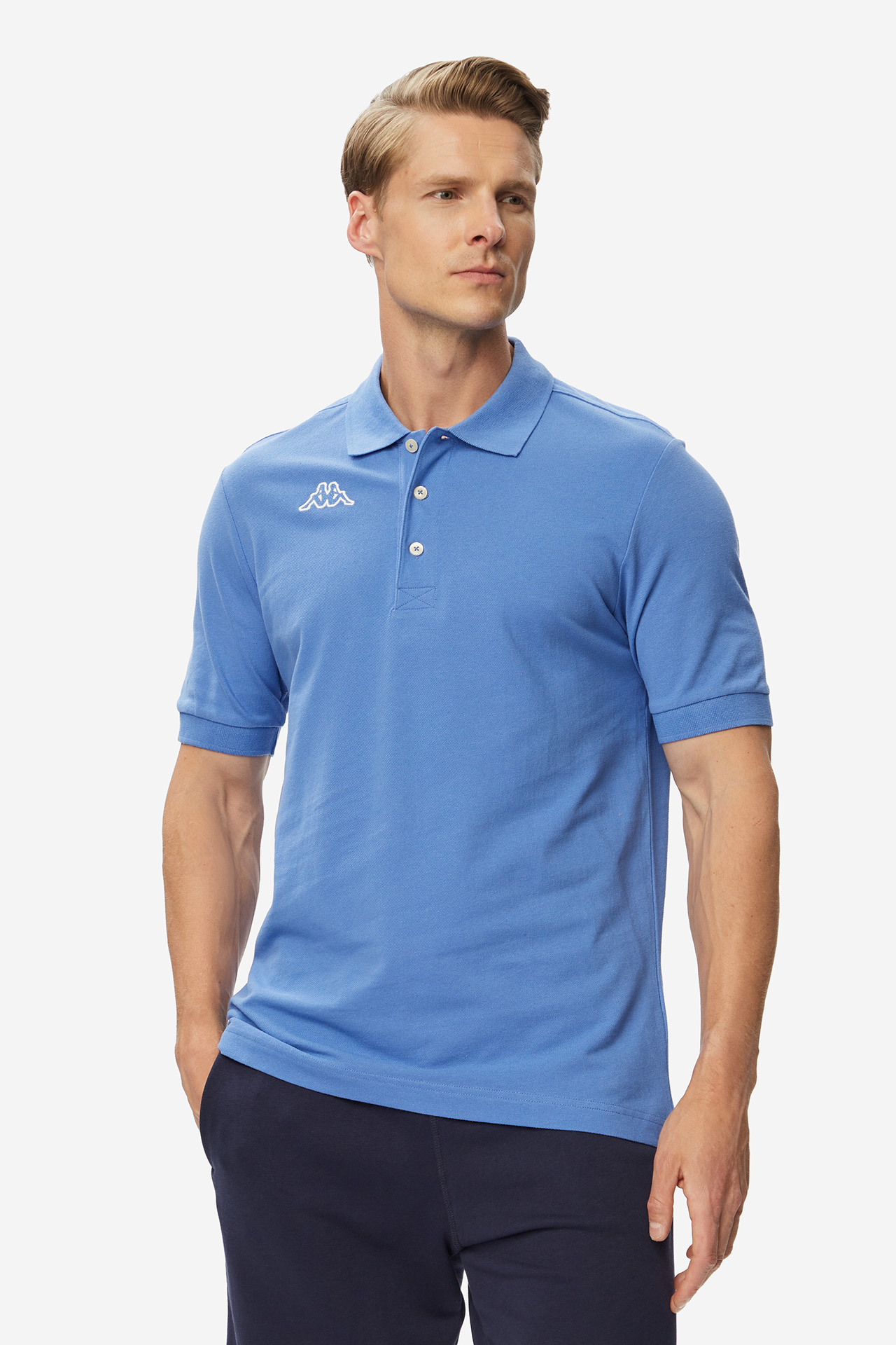 Koszulka polo KAPPA 302DNT0-00K Niebieski