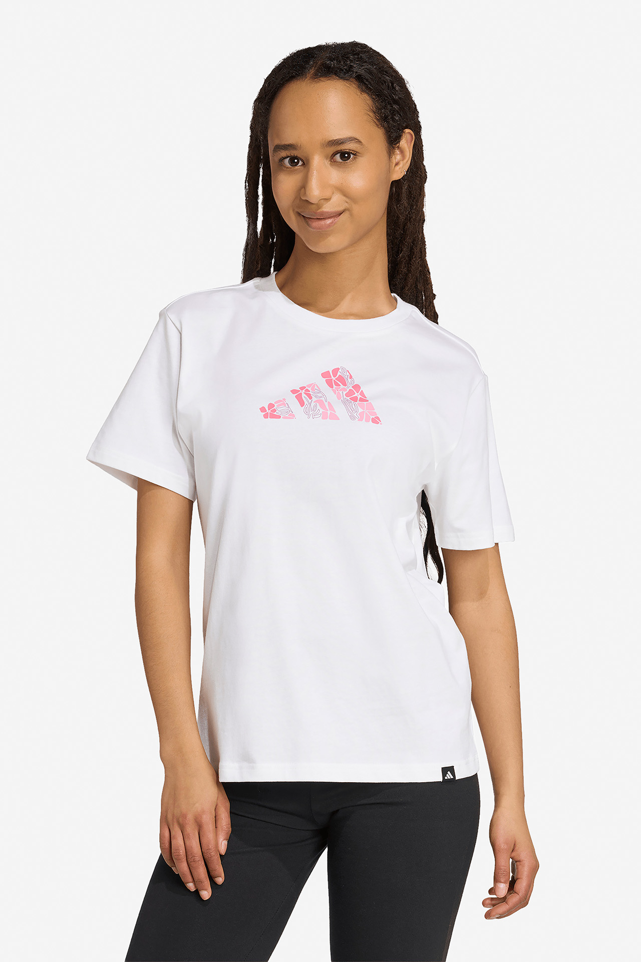 T-shirt adidas JV6085 Biały