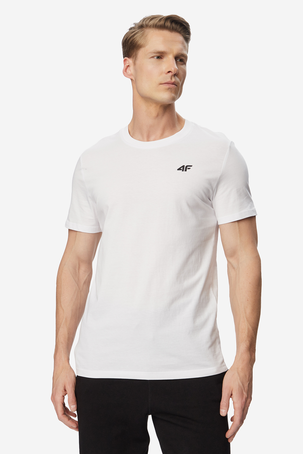 T-shirt 4F 4FWMM00TTSHM2256-10S Biały