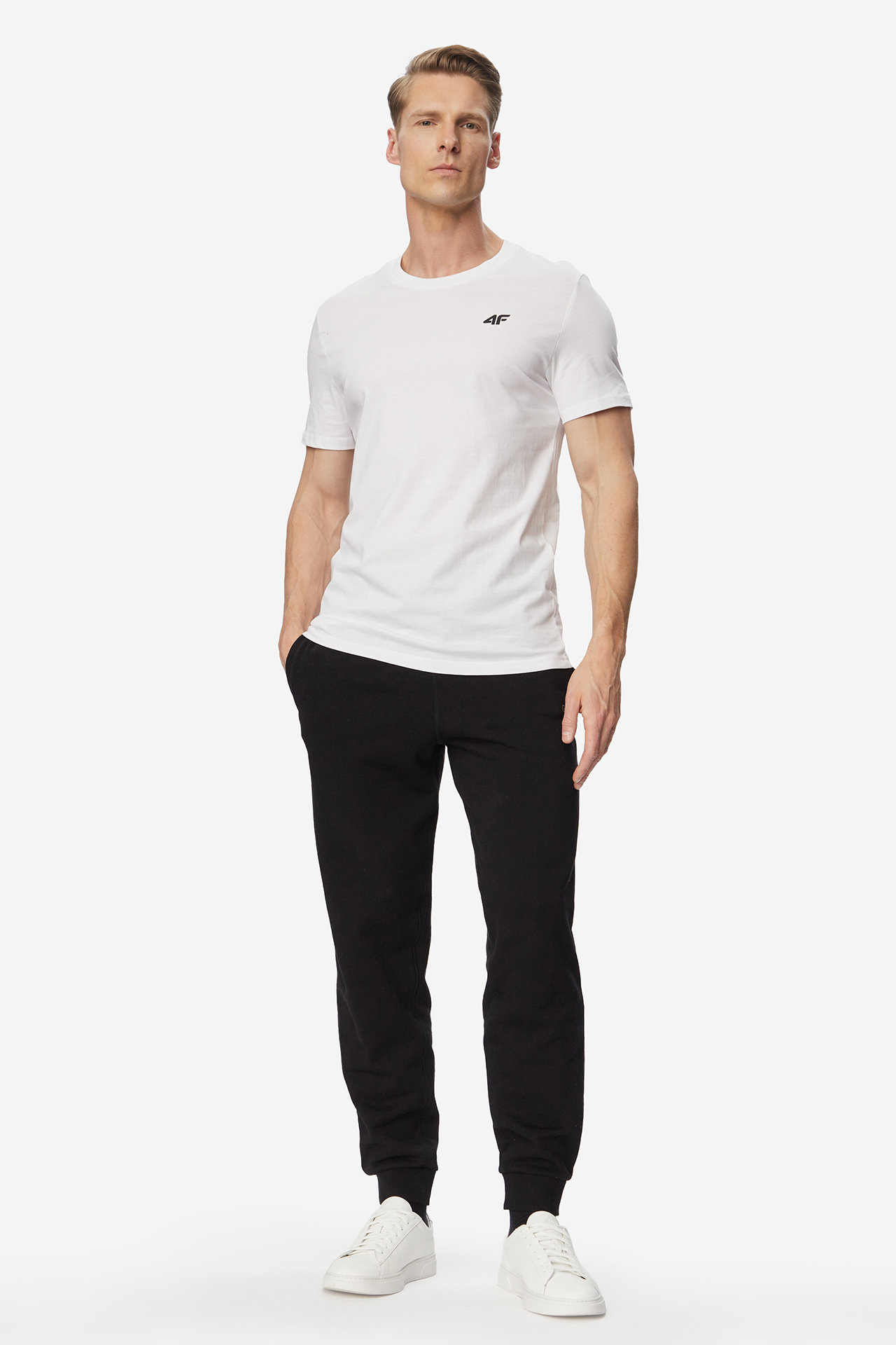 T-shirt 4F 4FWMM00TTSHM2256-10S Biały