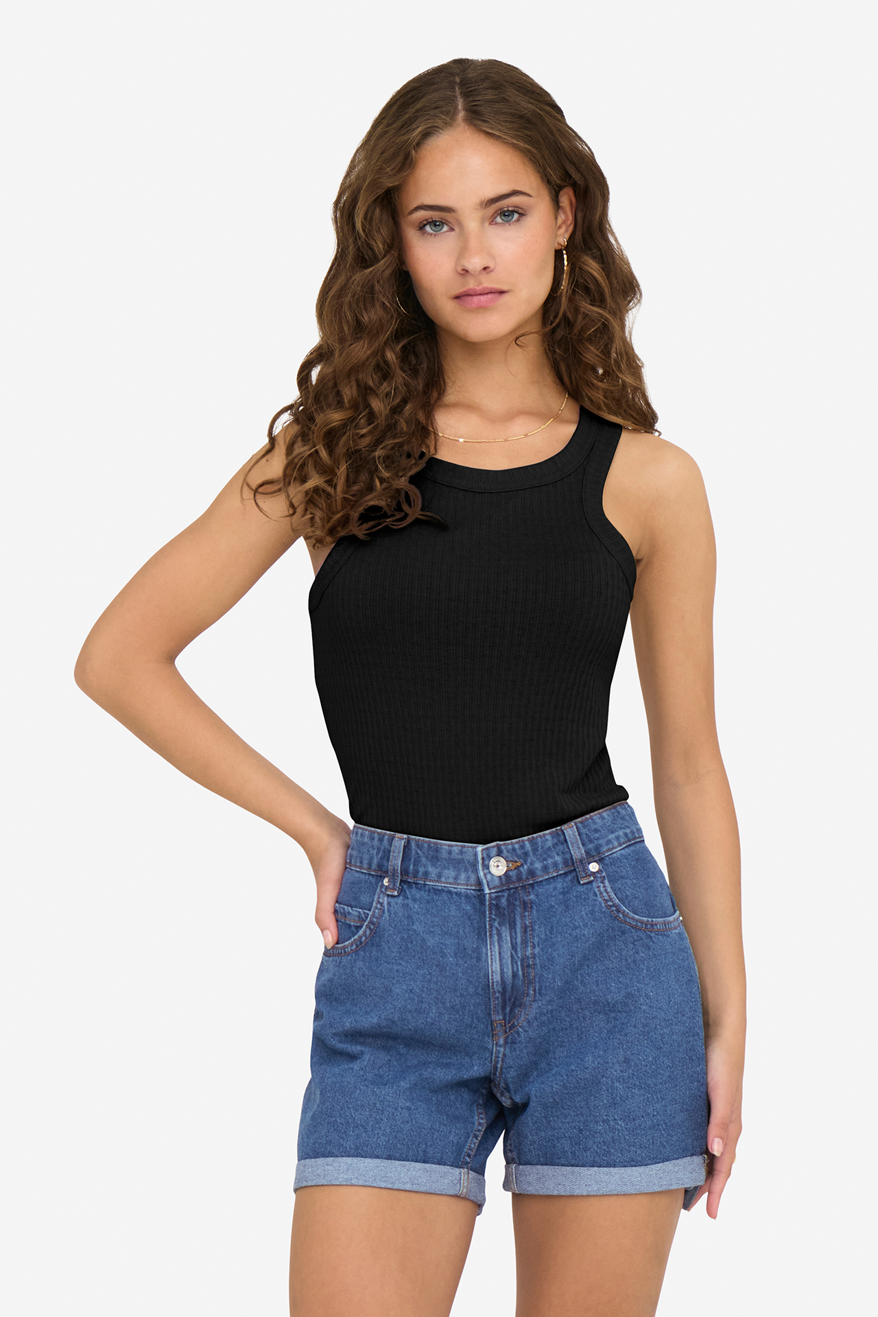 T-shirt ONLY 15351042-BLACK Czarny