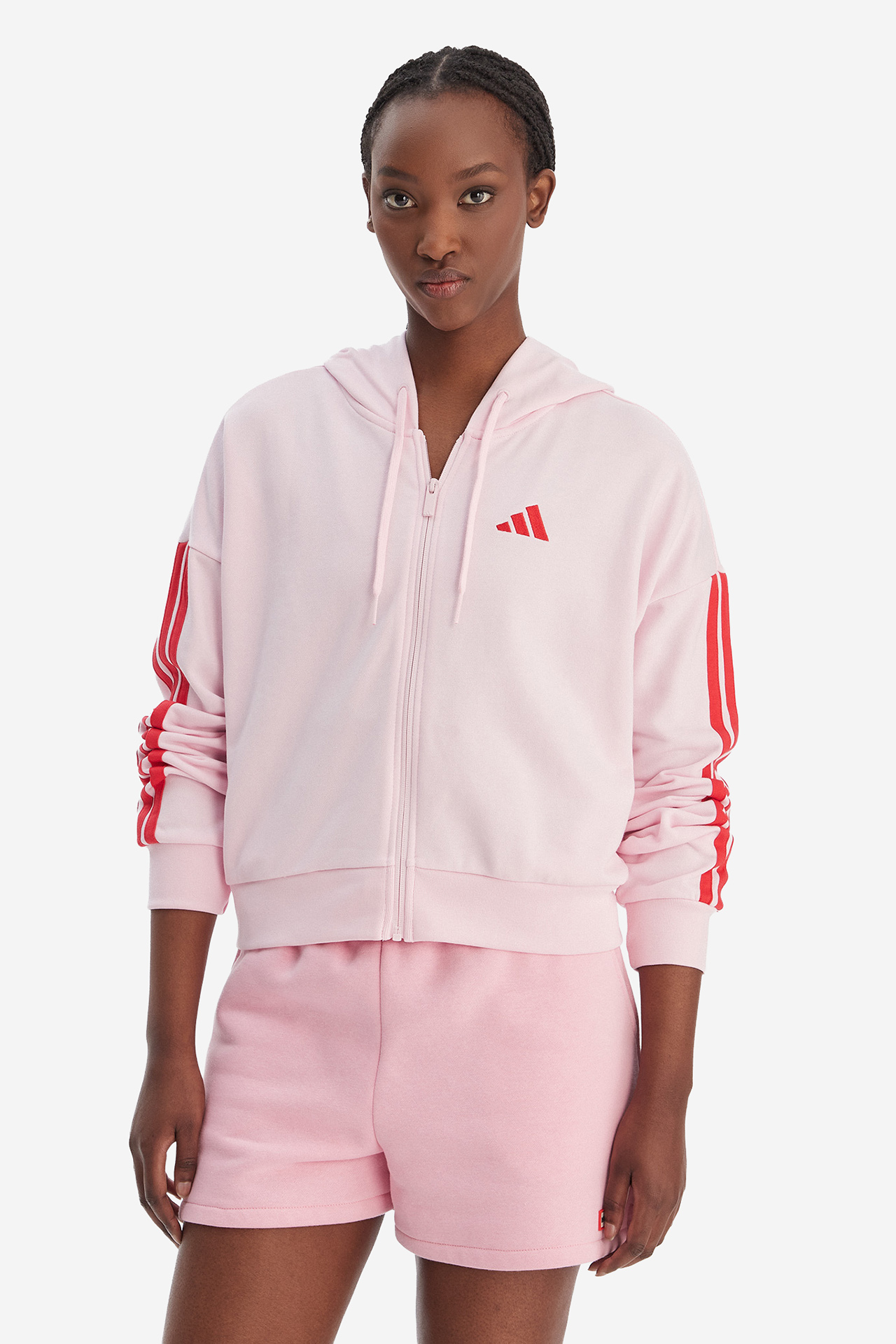 Bluza adidas Sportswear Essentials 3-Stripes KD4789 Różowy