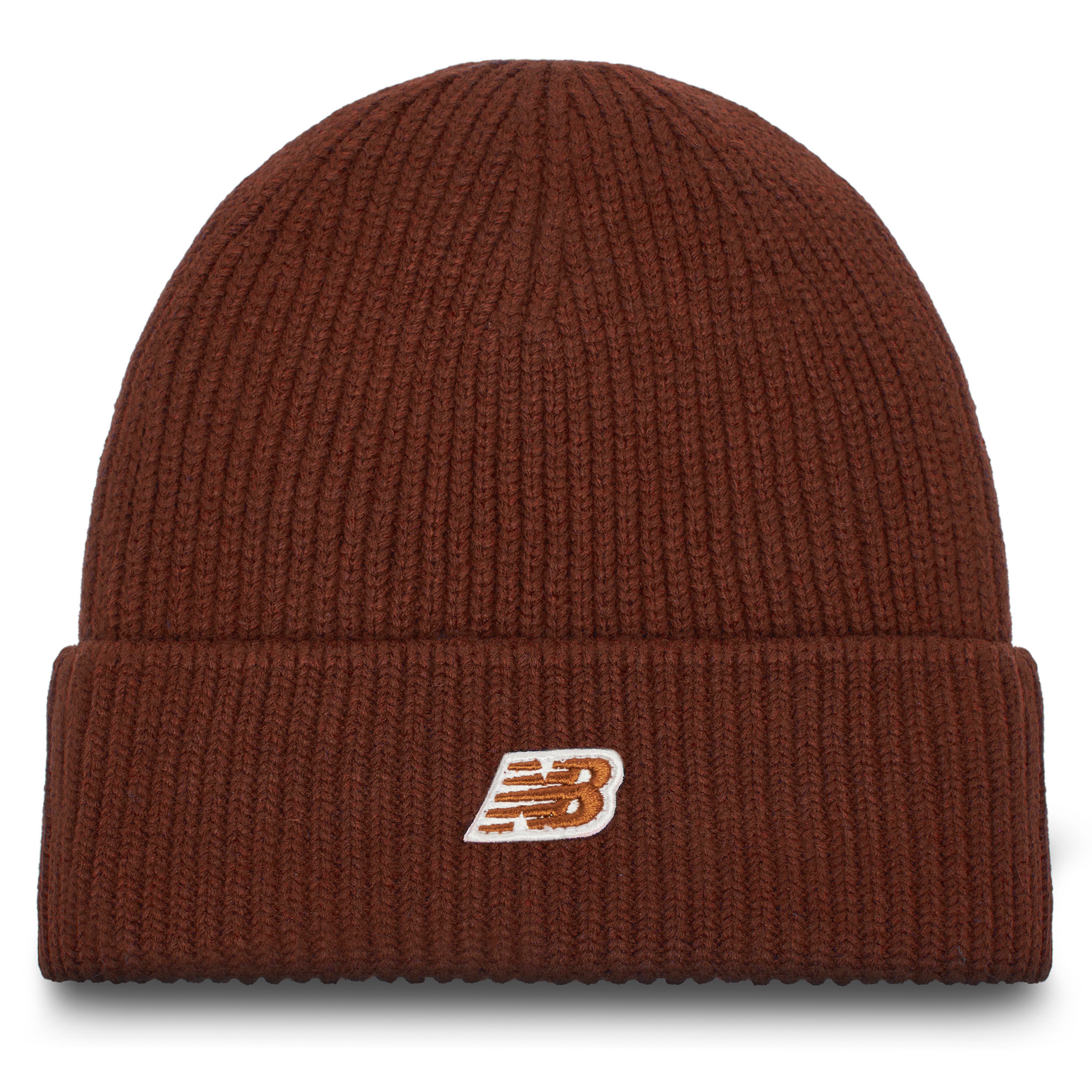 NEW BALANCE Winter Watchman Beanie Patch V3.0 LAH53008ROK Brązowy