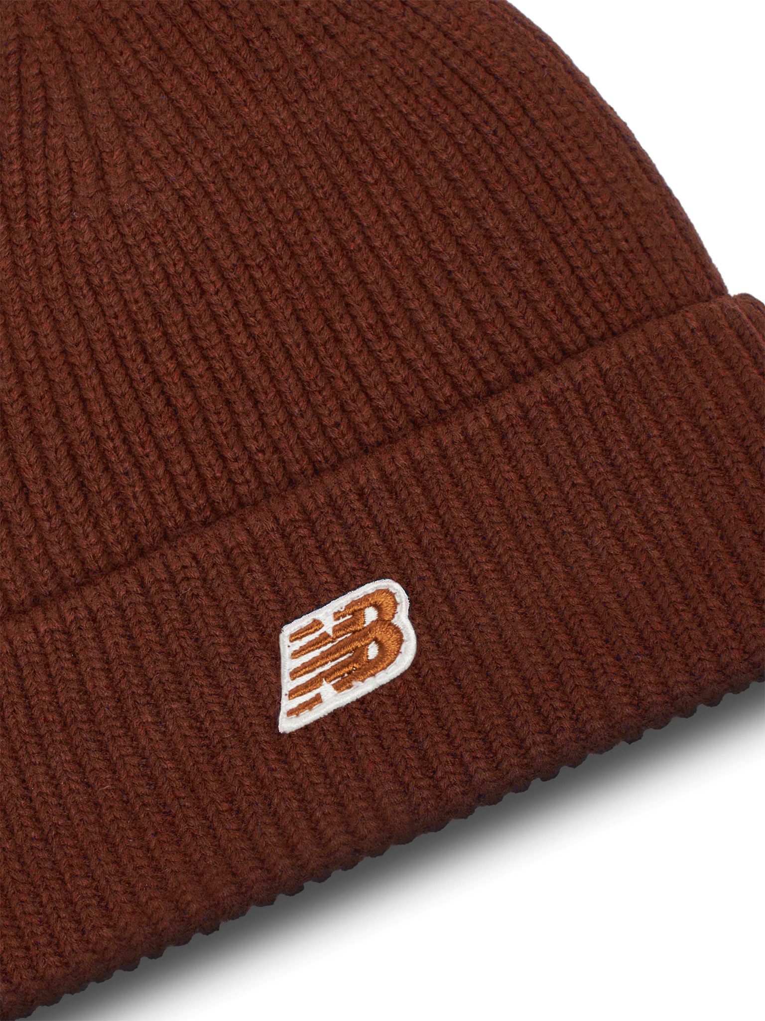 NEW BALANCE Winter Watchman Beanie Patch V3.0 LAH53008ROK Brązowy