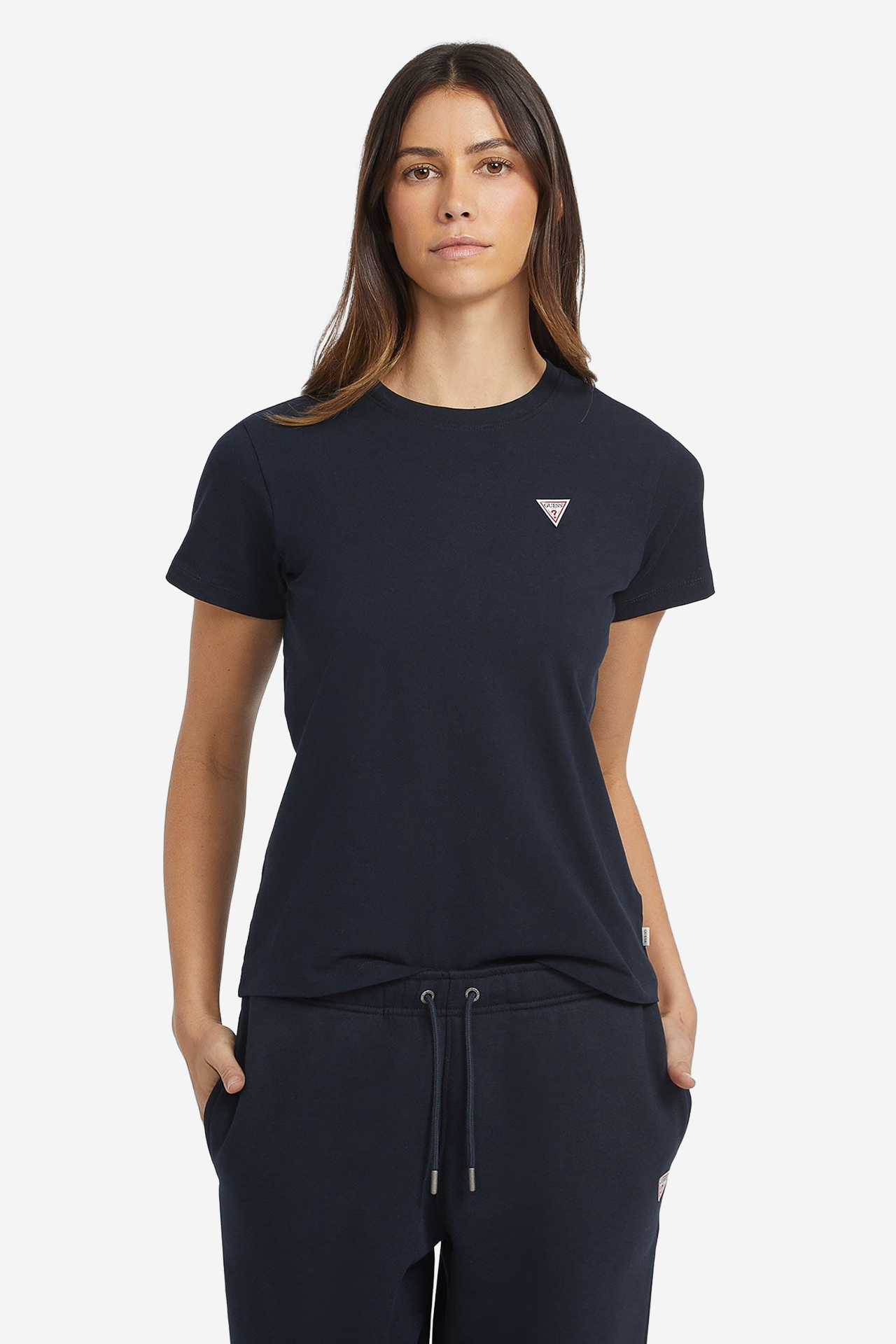 T-shirt GUESS W4YI10J1314-A71W Granatowy