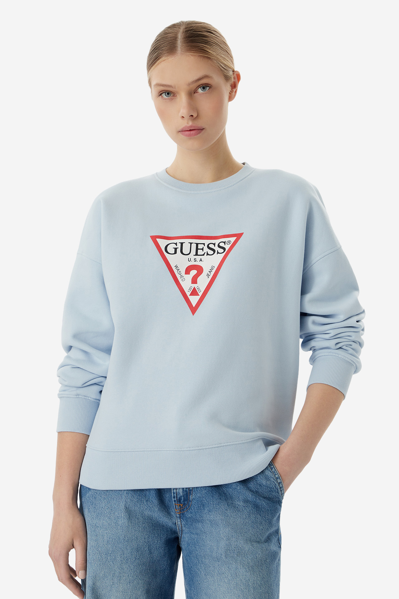 Bluza GUESS W4YQ00KC811-G7O3 Niebieski jasny