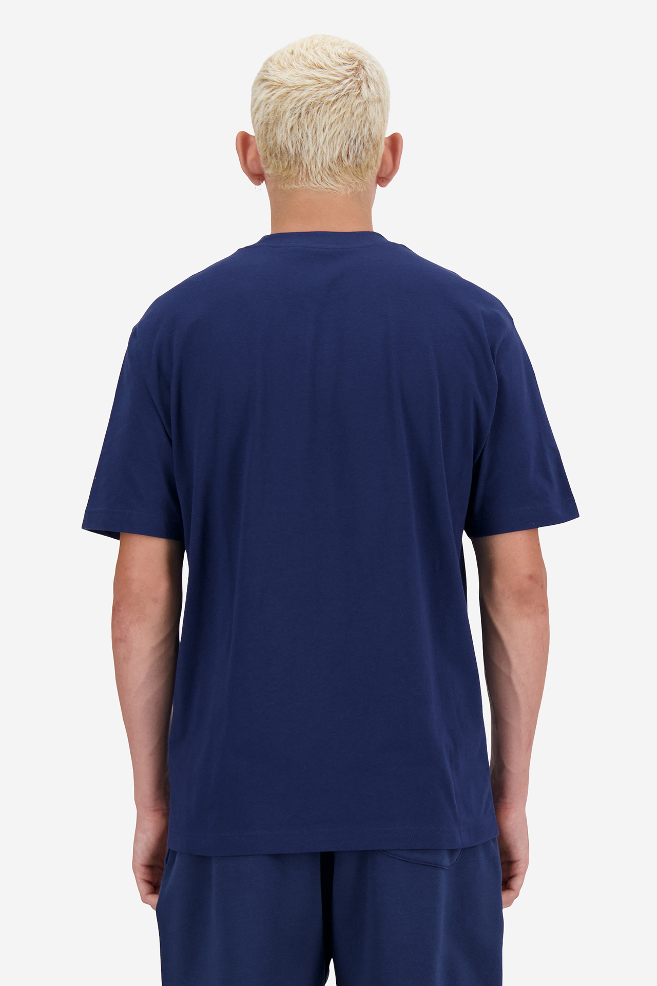 T-shirt NEW BALANCE MT41509NNY Granatowy