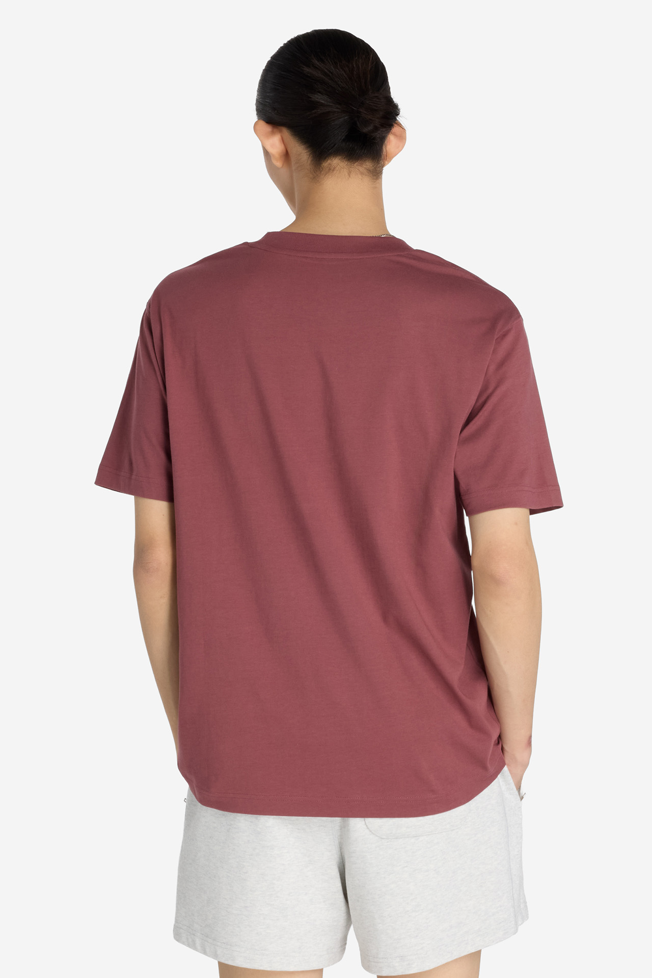 T-shirt NEW BALANCE MT41509WAD Bordowy