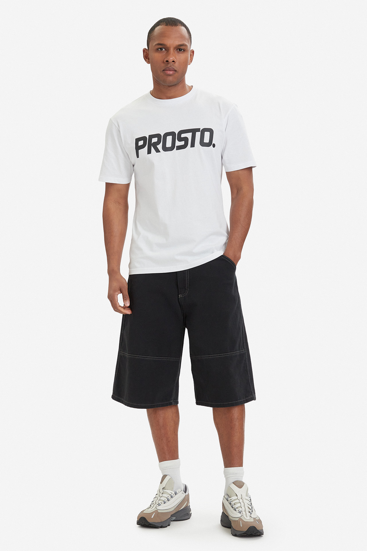 T-shirt PROSTO KL252MTEE1012 Biały