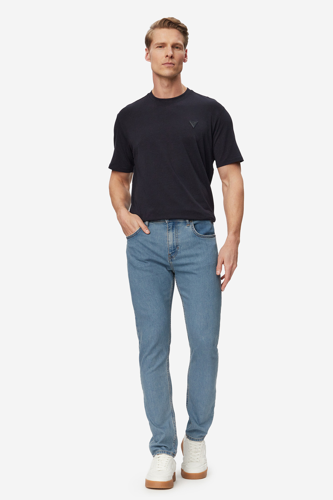 Spodnie GUESS M6RA0FD6324-GCCL Niebieski jasny