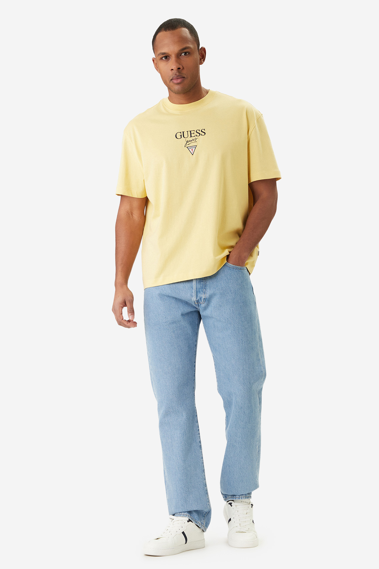 T-shirt GUESS M6RI45K8HM0-G2P7 Żółty