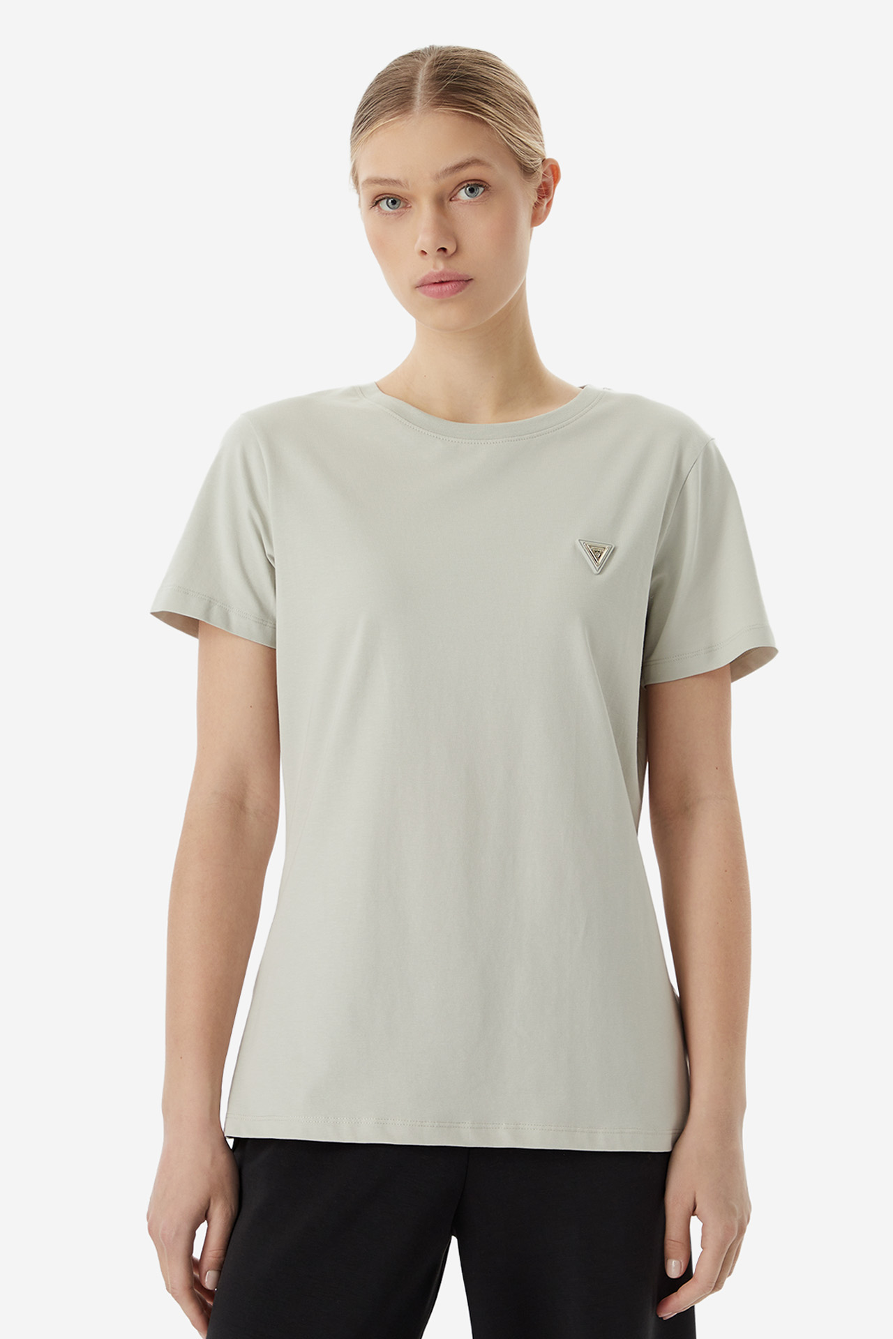 T-shirt GUESS V4YI09J1314-A92M Zielony jasny