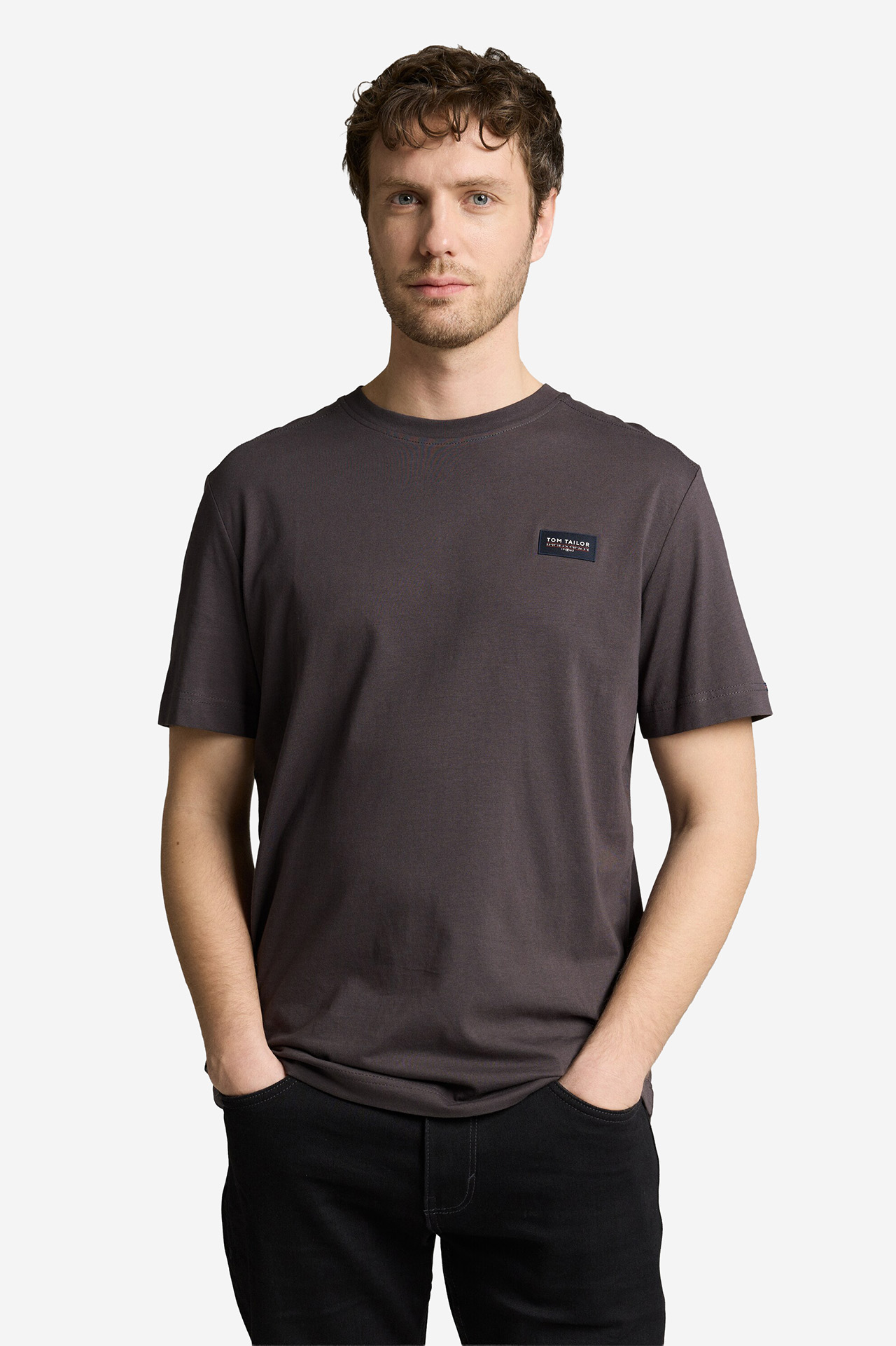 T-shirt TOM TAILOR 1050187-10899 Szary ciemny