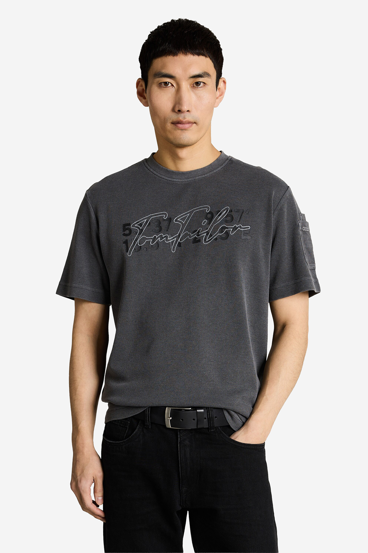 T-shirt TOM TAILOR 1050195 Szary
