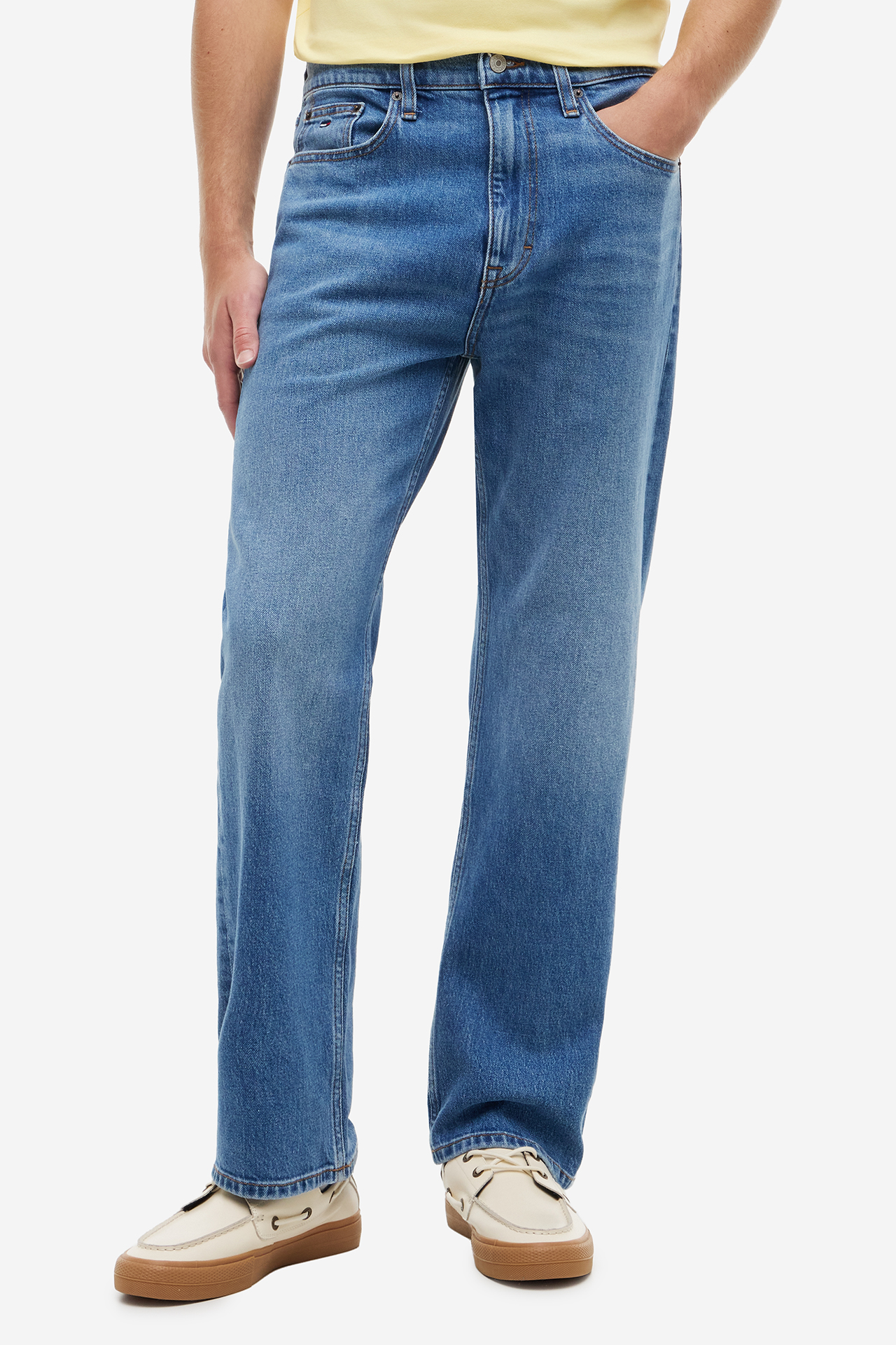 Spodnie Tommy Jeans DM0DM23402-1A5 Niebieski