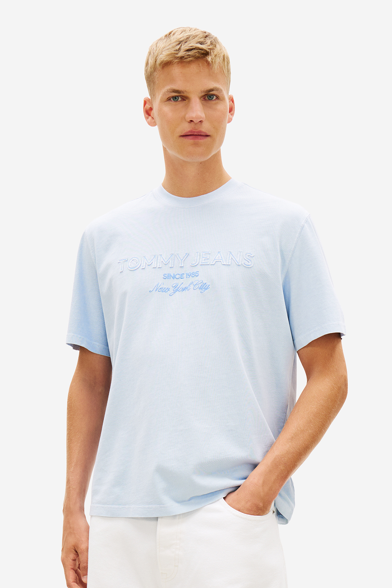 T-shirt TOMMY HILFIGER Classics DM0DM22545 Niebieski jasny