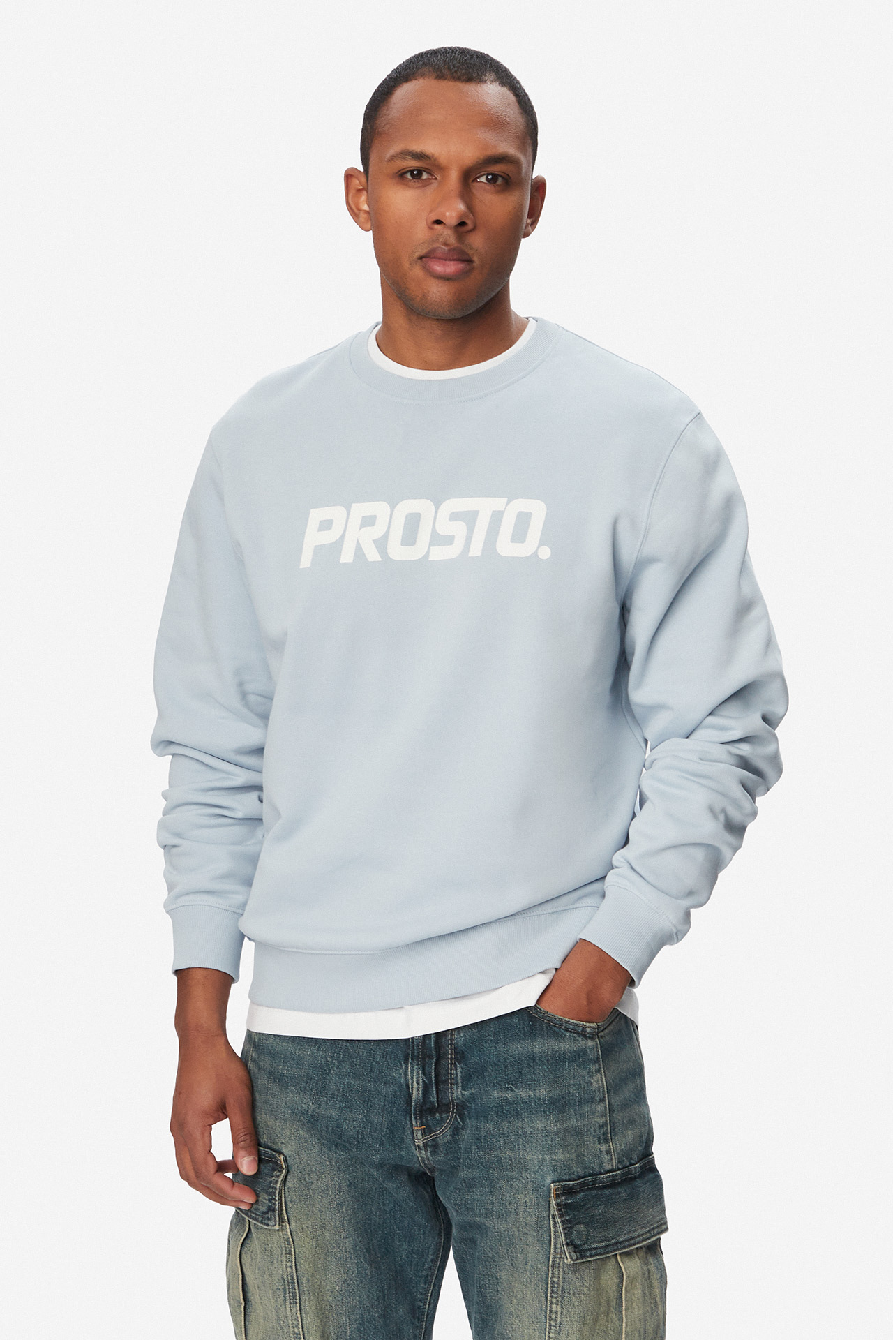 Bluza PROSTO KL261MSWE1013 Niebieski
