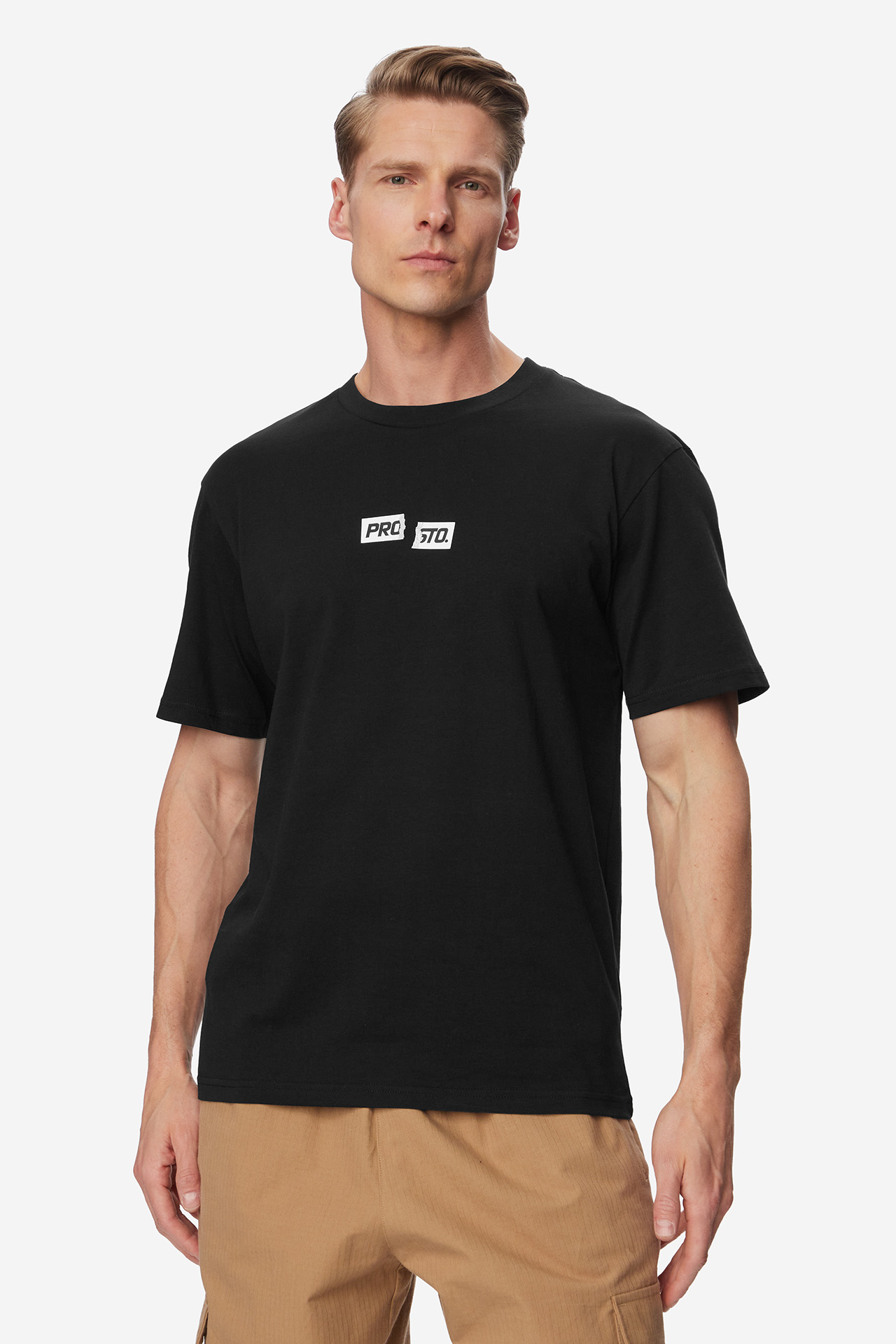 T-shirt PROSTO KL261MTEE1021 Czarny