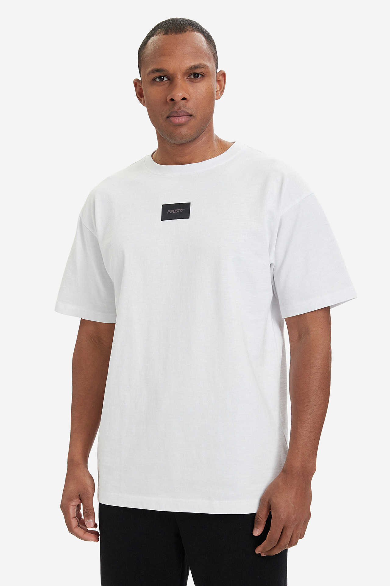 T-shirt PROSTO KL261MTEE1041 Biały