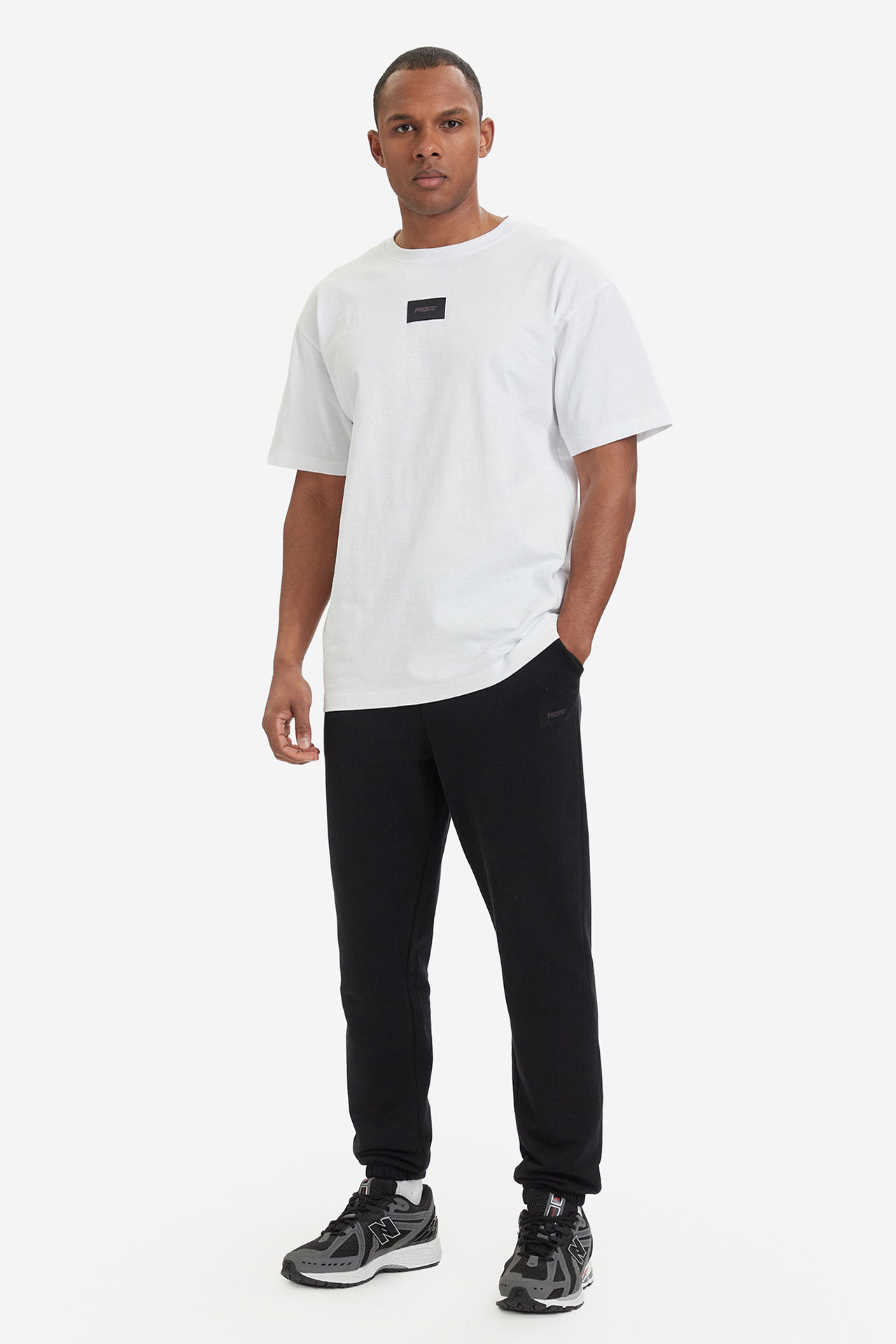 T-shirt PROSTO KL261MTEE1041 Biały