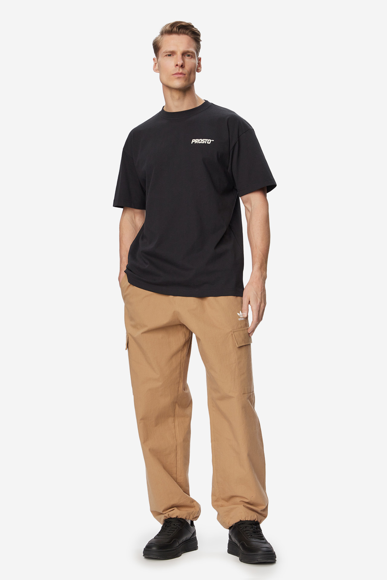 T-shirt PROSTO KL261MTEE1182 Czarny