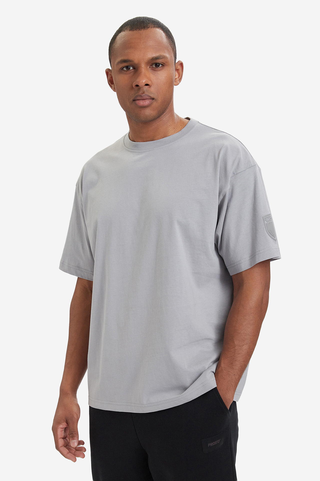 T-shirt PROSTO KL261MTEE1101 Szary