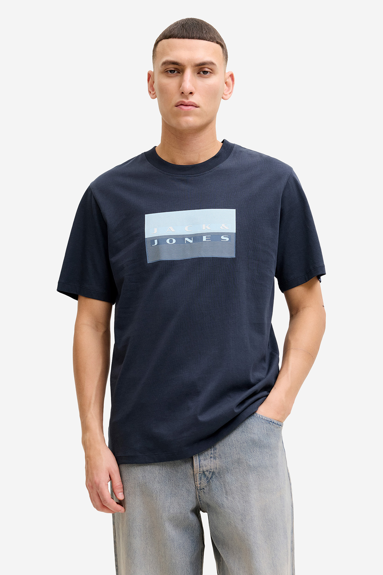 T-shirt JACK&JONES Fusion 12289863 Granatowy