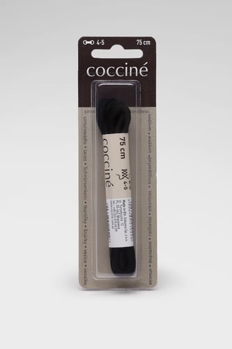 Pertle Coccine COCCINE SZNUROWADŁA 75 cm FI=3 BAWEŁNIANE czarne Crna