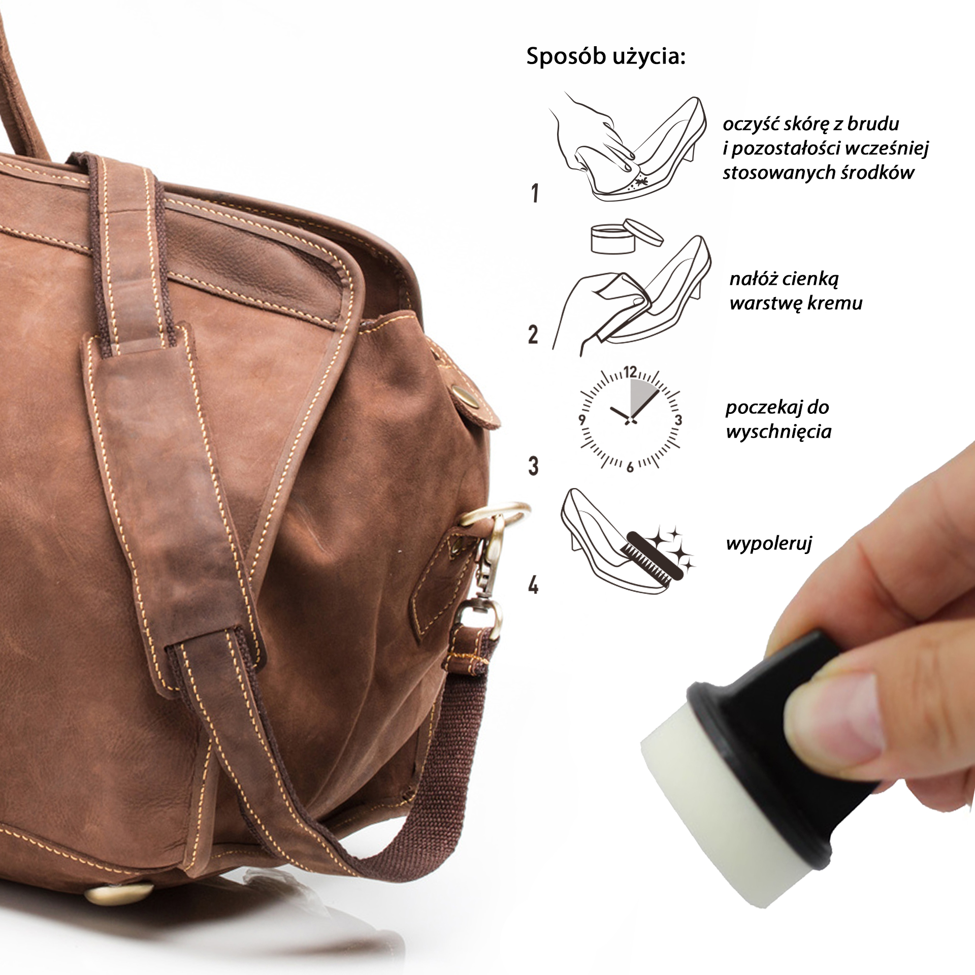 Krema za obutev Brezbarvno