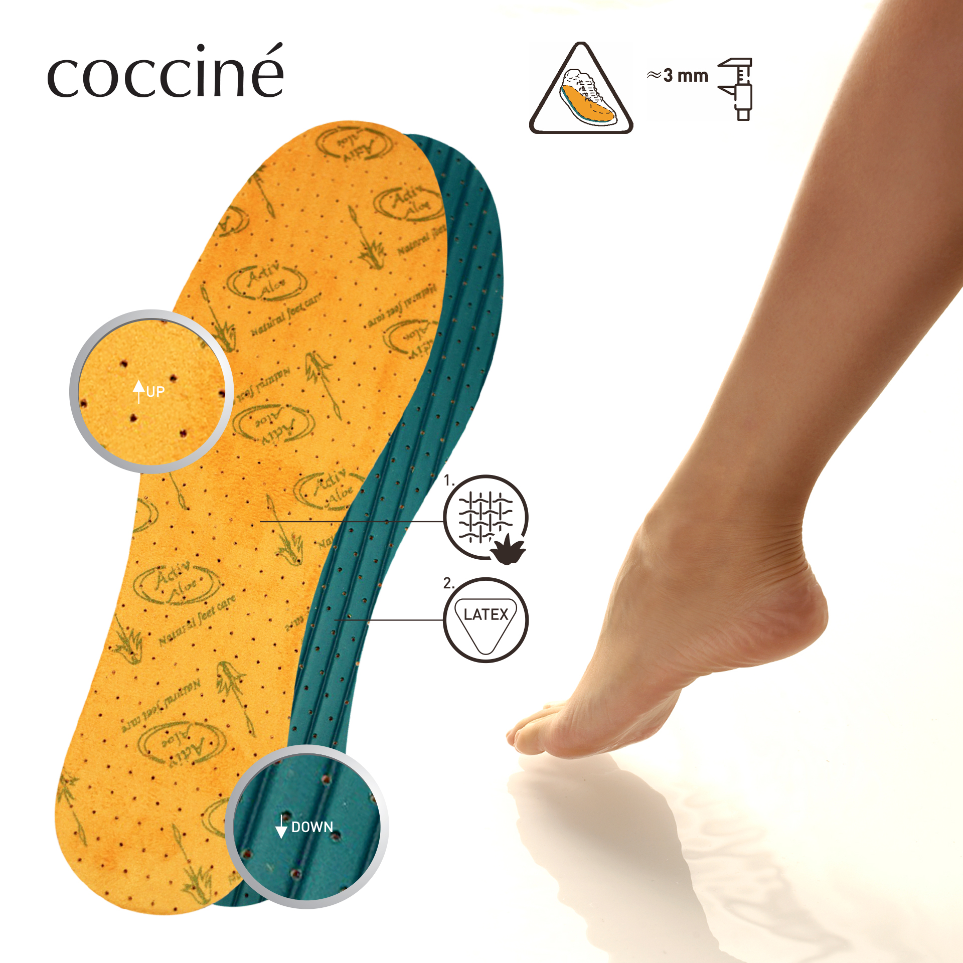 Vložky do obuvi BÉŽOVÁ