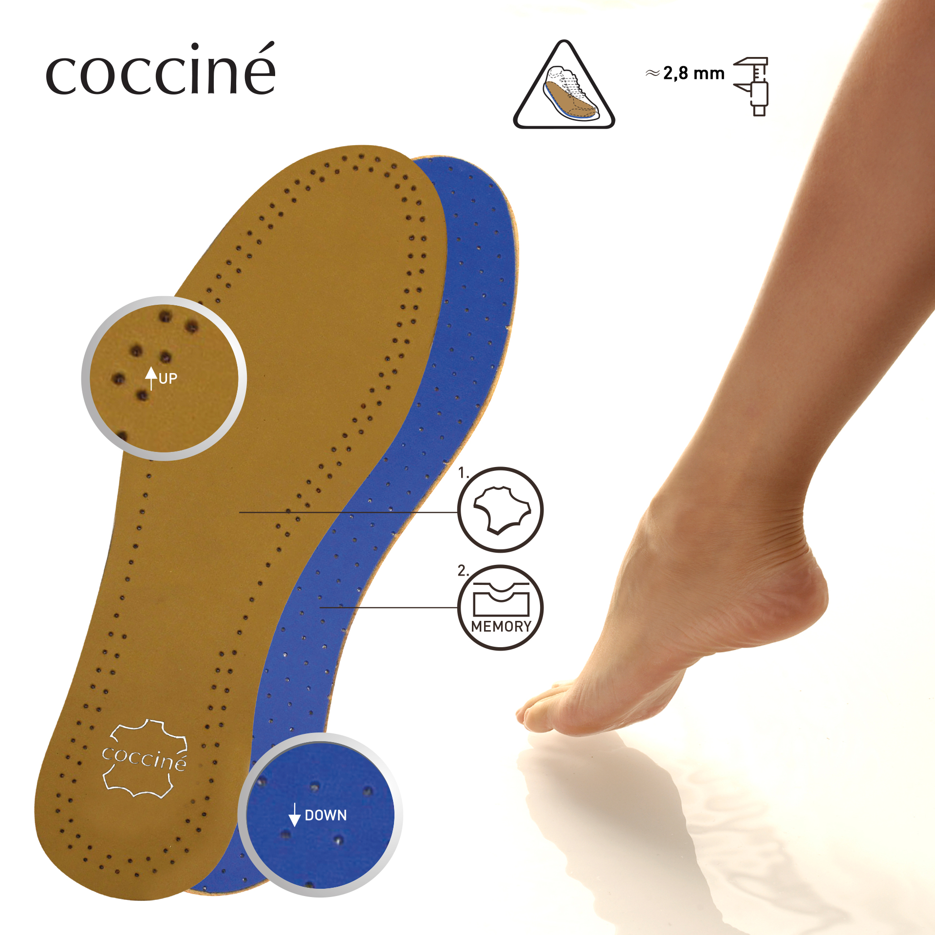 Vložky do obuvi BÉŽOVÁ