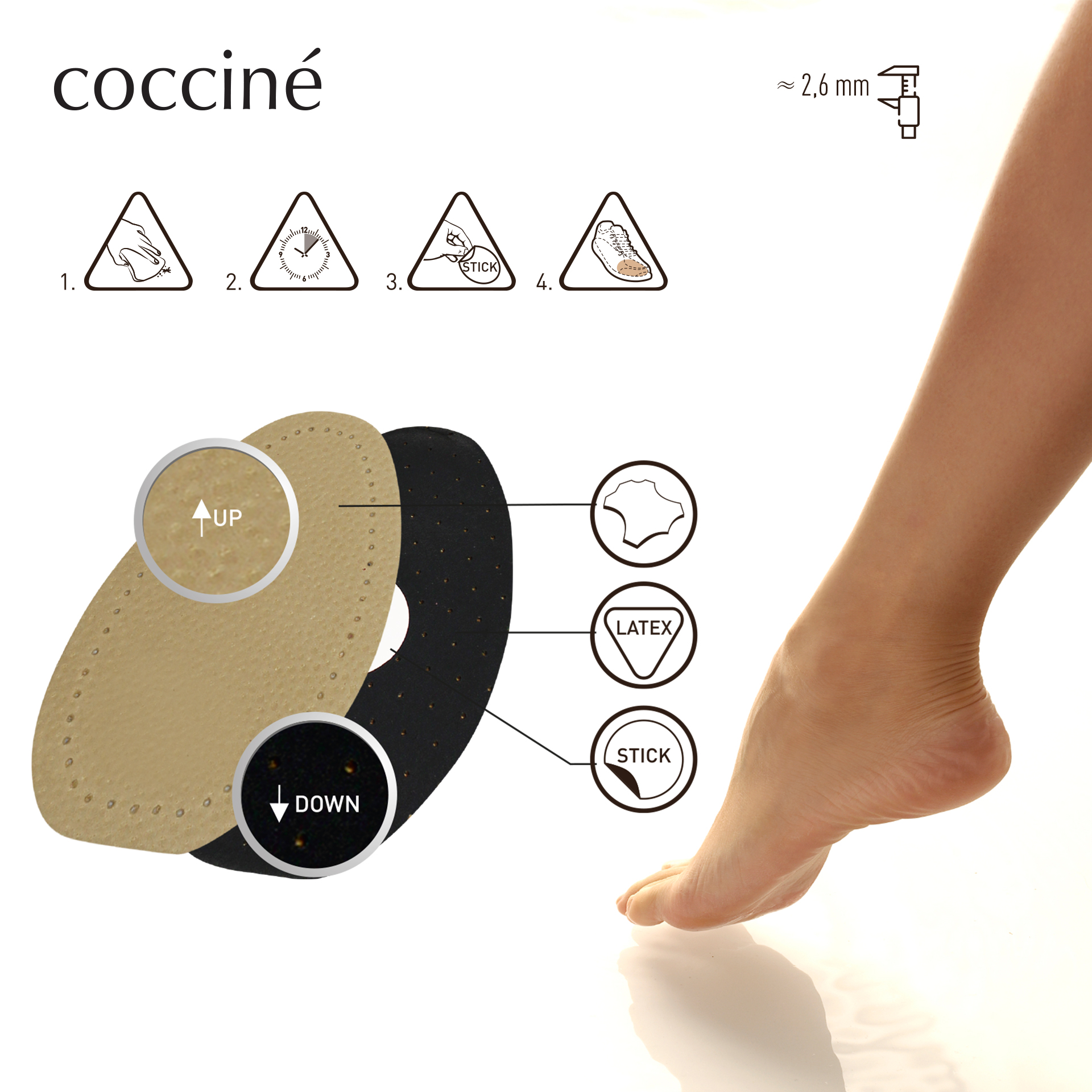 Vložky do obuvi BÉŽOVÁ