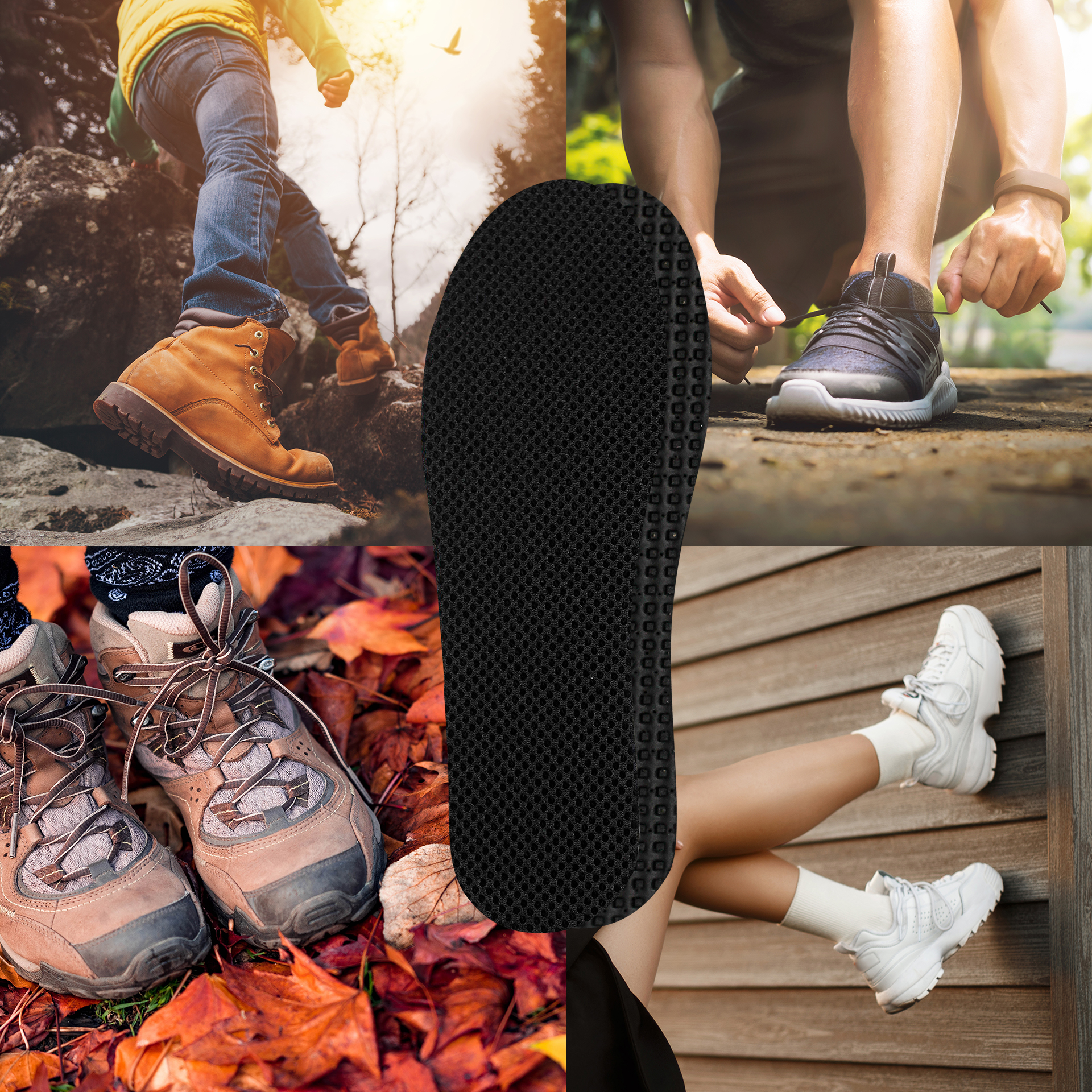 Vložky do obuvi ČERNÁ