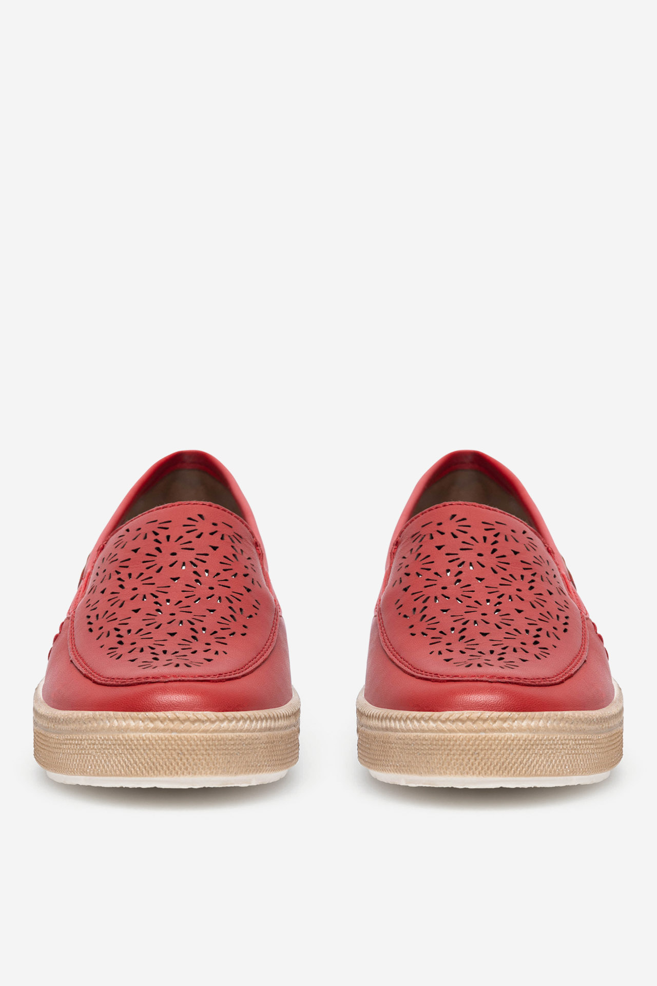 Nizki čevlji Rdeča