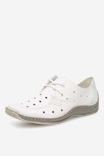 Polobotka Rieker L1715-80 Bílá