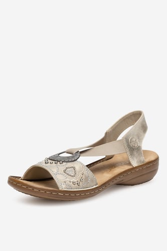 Sandali Rieker 608B9-60 Zlata