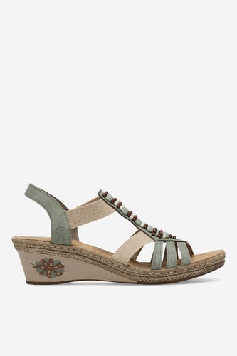Sandali Rieker V2451-52 Zelena