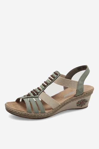 Sandali Rieker V2451-52 Zelena