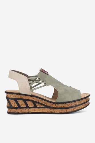 Sandali Rieker 68175-52 Zelena
