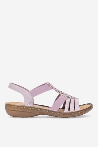 Sandály Rieker 60801-30 Růžová