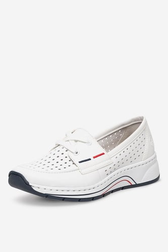 Polobotka Rieker N6557-80 Bílá