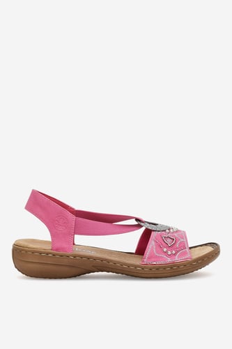 Sandali Rieker 608B9-31 Roza