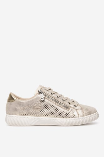 Polobotka Rieker N0901-62 Zlatá